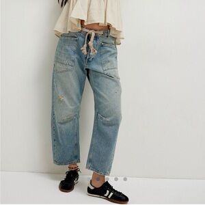 Free People Moxie Jean in Union Blue 28